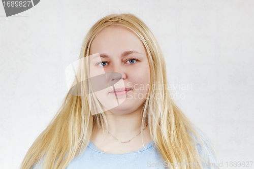 Image of chubby blonde girl