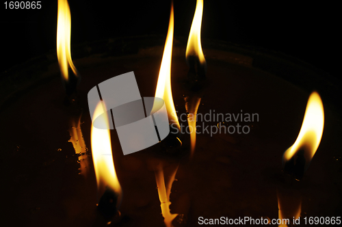 Image of Burning flames