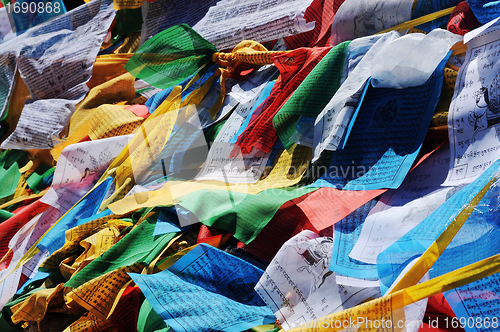 Image of Prayer flags in Tibet