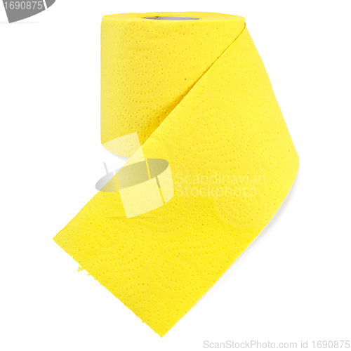 Image of Toilet paper yellow with perforation