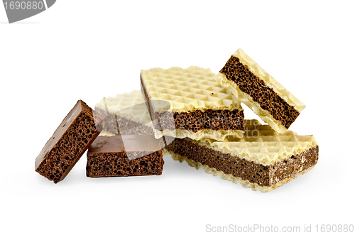 Image of Wafers with two slices of porous chocolate