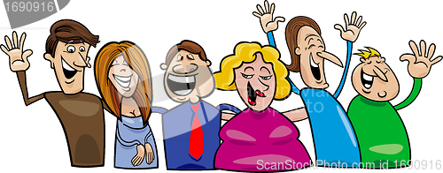 Image of Group of happy people