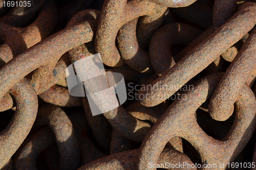 Image of Rusty old chain