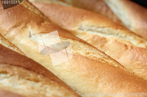 Image of baguette bread texture