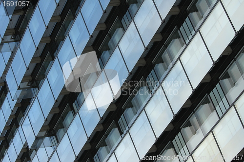Image of cloud reflection building background