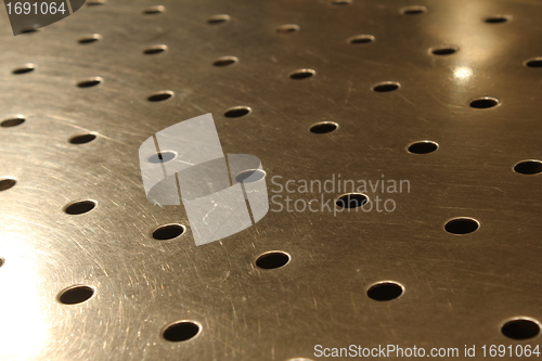Image of hole metal surface background