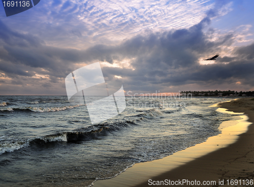 Image of Sunset On A Sea