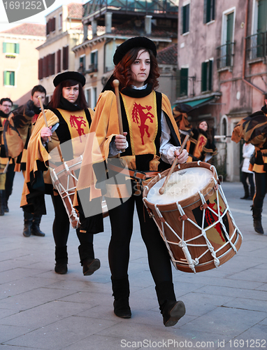 Image of Medieval drummers band