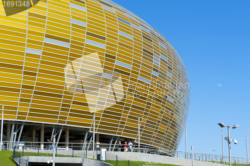 Image of GDANSK, POLAND - MAY 1: PGE Arena, New Stadium in Gdansk for UEFA EURO 2012, Gdansk, Poland, May 1, 2012