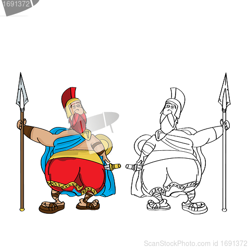 Image of Fat Roman cartoon