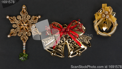 Image of Christmas ornaments and decorations