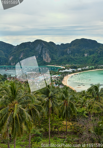 Image of The view from the vantage point on Phi Phi