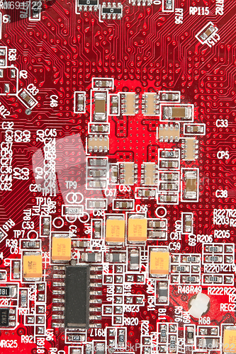Image of Red card with chips