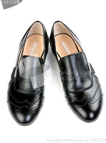 Image of a pair of stylish classic black shoes