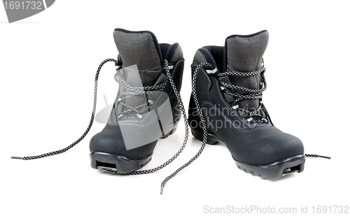 Image of A pair of cross country ski boots