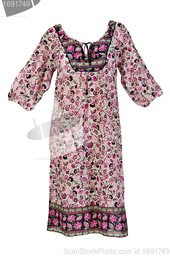 Image of summer dress with floral pattern