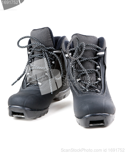 Image of A pair of cross country ski boots