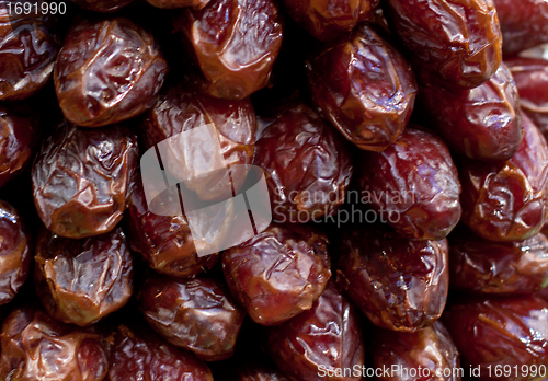 Image of dates closeup on a market 