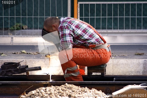 Image of Construction Worker Welding