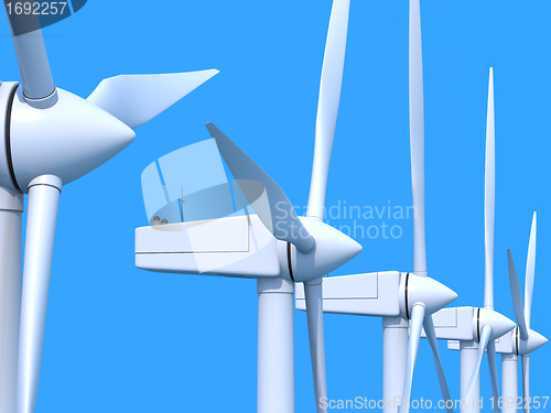 Image of Wind farm generators