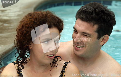 Image of Couple in the pool