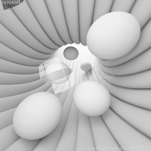 Image of White Abstract Background
