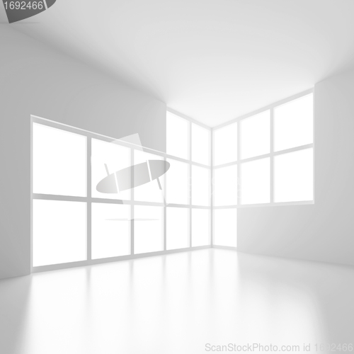 Image of White Abstract Interior