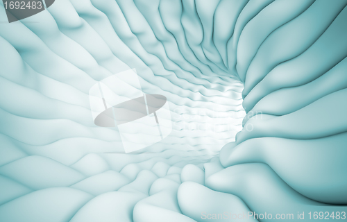 Image of Blue Abstract Tunnel 