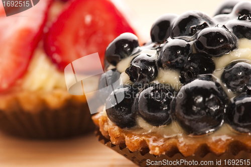 Image of French cake with fresh fruits