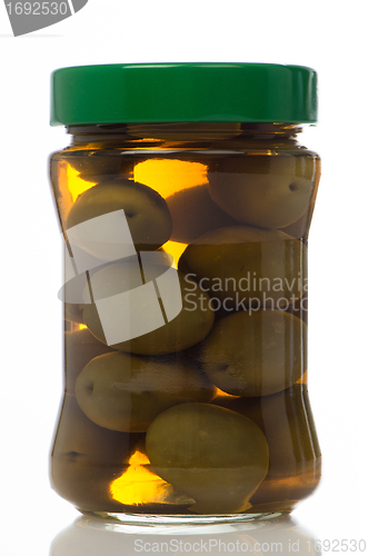 Image of Olives in glass jar