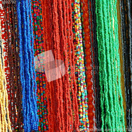 Image of Colorful Beads Background