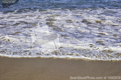 Image of waves on the sand at bondi
