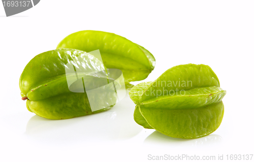 Image of fresh green starfruit