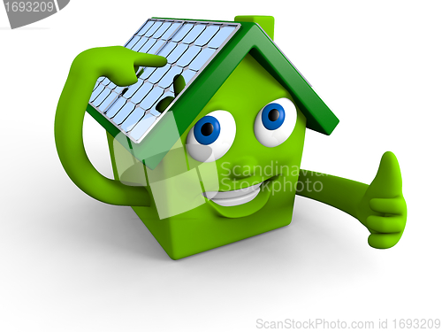 Image of Solar panels on the roof