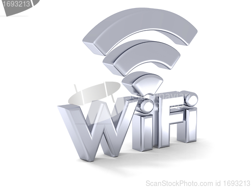 Image of Silver WiFi sign