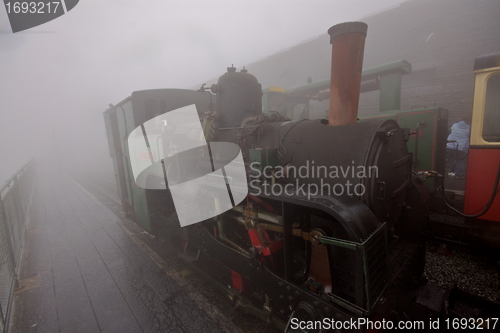 Image of Steam loco in the mist