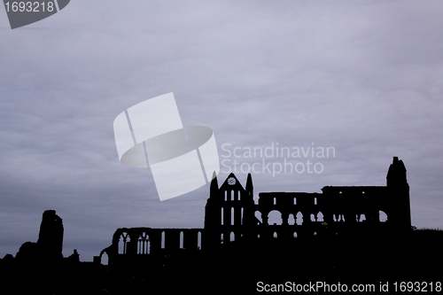 Image of Silhouette of Whitby Abbey