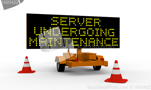 Image of Server undergoing maintenance