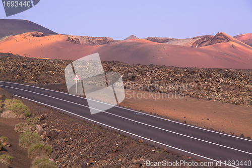 Image of Road through volcanic land