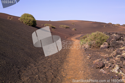 Image of Path across volcanic park