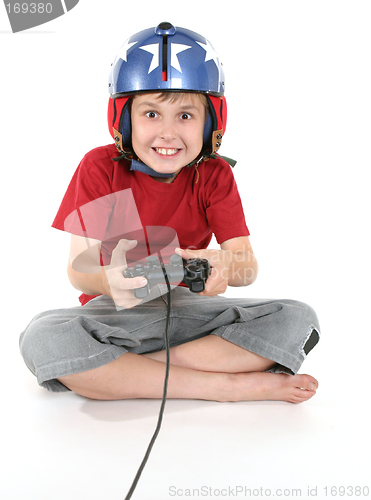 Image of Happy child playing games