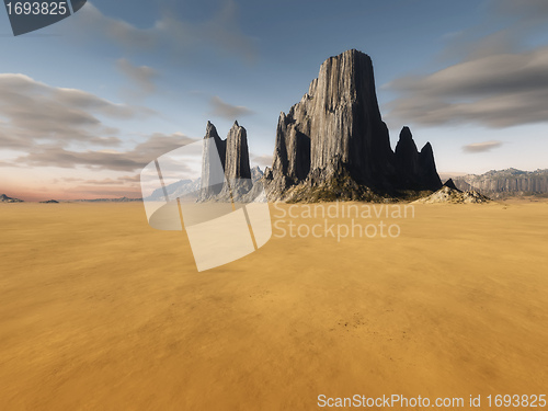 Image of desert landscape without vegetation