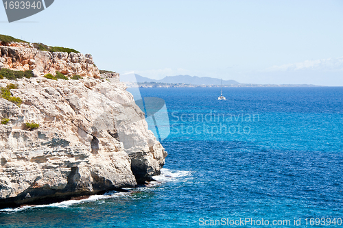 Image of mediterranean sea landscape balearic island mallorca