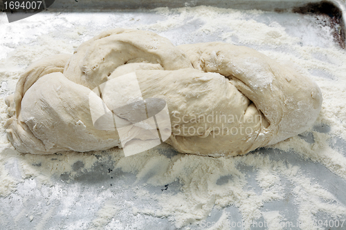 Image of Plaited bread dough
