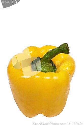 Image of Yellow Pepper w/ Path (Top View)