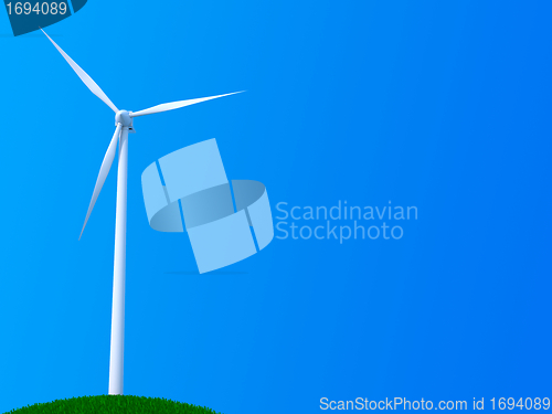 Image of Lone wind turbine