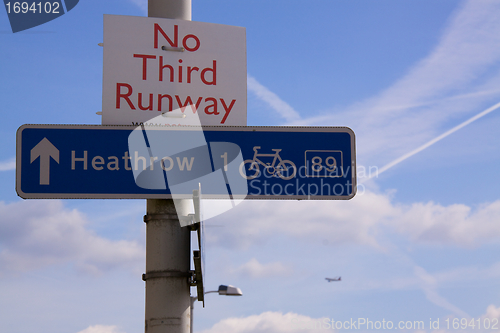 Image of No third runway on Heathrow