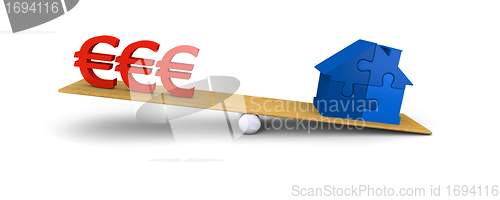 Image of House heavier than euros