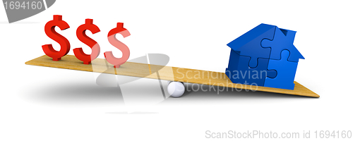 Image of House heavier than dollars