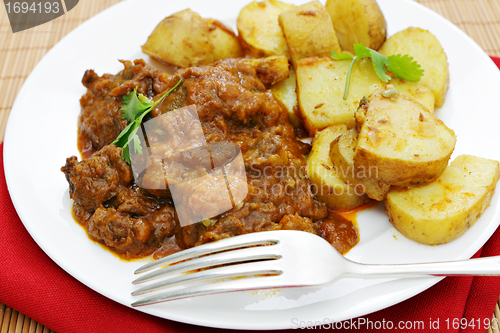 Image of Beef and potato curries